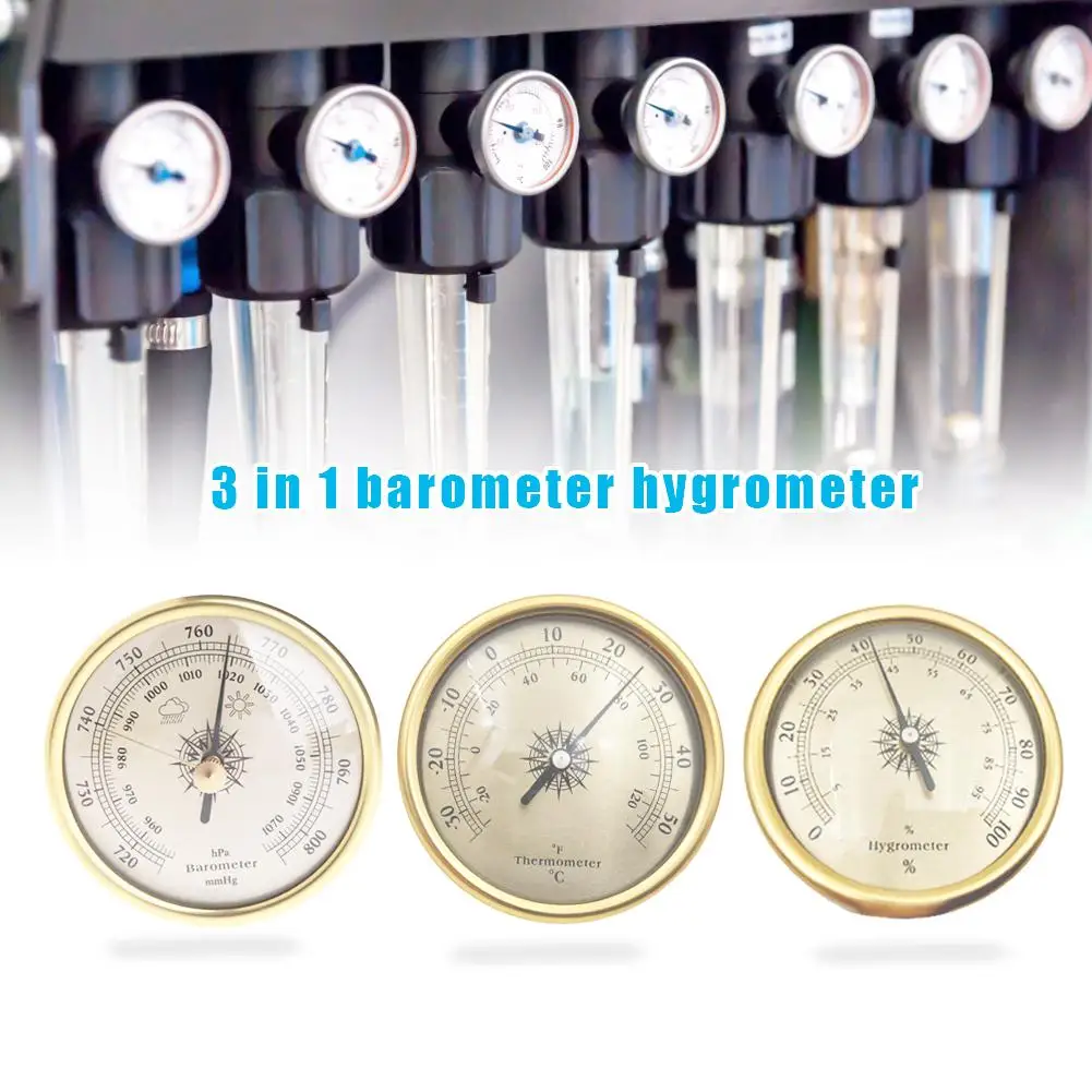 3PCS Analog Barometer Thermometer Hygrometer Wall Hanging Temperature Humidity Monitor Atmospheric Pressure Meter for Home use
3PCS Analog Barometer Thermometer Hygrometer Wall Hanging Temperature Humidity Monitor Atmospheric Pressure Meter for Home use
