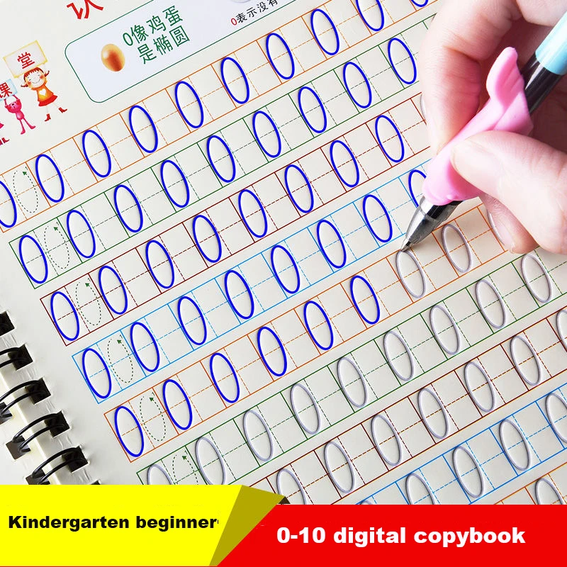 Reusable Children 3D Copybook For Calligraphy Numbers 0-10 Handwriting Books Learning Math Writing Practice Book For kids Toys
Reusable Children 3D Copybook For Calligraphy Numbers 0-10 Handwriting Books Learning Math Writing Practice Book For kids Toys