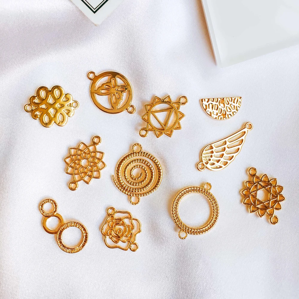 KC Gold Plated Eardrop Accessories Metal Pendant Earring Components Necklace Charms Diy Making Material Jewelry Finding 10pcs
KC Gold Plated Eardrop Accessories Metal Pendant Earring Components Necklace Charms Diy Making Material Jewelry Finding 10pcs
