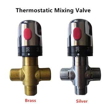 Brass Temperature Control Faucet Thermostatic Mixing Valve Bathroom Faucet Replacement Parts Temperature Mixer Silver Plating
Brass Temperature Control Faucet Thermostatic Mixing Valve Bathroom Faucet Replacement Parts Temperature Mixer Silver Plating