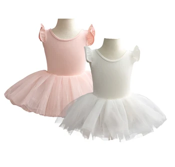 Children Girls Sleeveless Pink White Ballet Dance Dress Kids Fluffy Mesh Skirted Leotard Tutu Practice Performance Clothes 
Children Girls Sleeveless Pink White Ballet Dance Dress Kids Fluffy Mesh Skirted Leotard Tutu Practice Performance Clothes