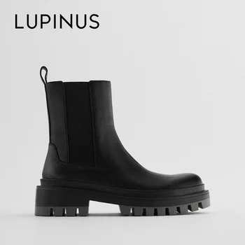 Lupinus Chic Platform Women Leather Flat Ankle Boots 2020 New Fashion Round Toe Ankle Boots For Women Winter women Chelsea Boots
Lupinus Chic Platform Women Leather Flat Ankle Boots 2020 New Fashion Round Toe Ankle Boots For Women Winter women Chelsea Boots