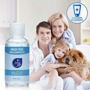 2*50ml 75% Alcohol Disinfection Gel Hand Sanitizer Household Disposable Antibacterial Soaps 10 Seconds Quick-Dry Travel Portable