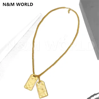New Fashion Brand Rectangular Gold Tag Necklace 2020 New Pretty Jewelry Accessories BIrthday Beautiful Gift 
New Fashion Brand Rectangular Gold Tag Necklace 2020 New Pretty Jewelry Accessories BIrthday Beautiful Gift