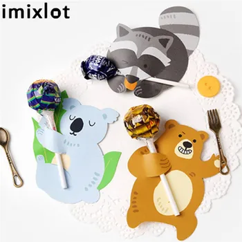 Imixlot 50Pcs Cute Cartoon Animal Bear Duck Lollipop Decoration Cards Wedding Kids Birthday Party DIY Candy Gift Decorative Card
Imixlot 50Pcs Cute Cartoon Animal Bear Duck Lollipop Decoration Cards Wedding Kids Birthday Party DIY Candy Gift Decorative Card