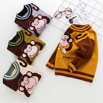 2020 Autumn Winter Boys Cartoon Sweater Baby Kids Monkey Long Sleeve Knitwear Newborn Pullover Children's Sweaters for Boys New
2020 Autumn Winter Boys Cartoon Sweater Baby Kids Monkey Long Sleeve Knitwear Newborn Pullover Children's Sweaters for Boys New