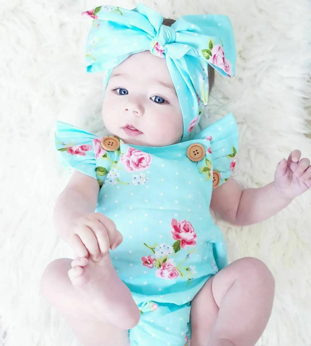 Brand New Baby Set Newborn Infant Baby Girl Floral Romper Headband Jumpsuit Print Ruffles Short Sleeve Cotton Fashion Hot 2019
Brand New Baby Set Newborn Infant Baby Girl Floral Romper Headband Jumpsuit Print Ruffles Short Sleeve Cotton Fashion Hot 2019