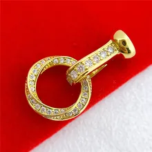 High Quality Round Charm Fastening Necklace Bracelet Clasps Zircon CZ Beads Paved Fashion Jewelry Findings Links
High Quality Round Charm Fastening Necklace Bracelet Clasps Zircon CZ Beads Paved Fashion Jewelry Findings Links