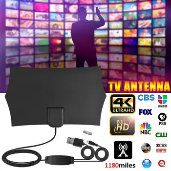 4K Digital HDTV Aerial Indoor Amplified TV Antenna 1180 Miles Range With HD1080P DVB-T2 Freeview TV
4K Digital HDTV Aerial Indoor Amplified TV Antenna 1180 Miles Range With HD1080P DVB-T2 Freeview TV