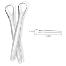 Tongue Scraper Cleaner Stainless Steel Fresh Breath Cleaning Coated Tongue Oral Hygiene Care Tools limpia lenguas Reusable Tongue Scraper Cleaner Stainless Steel Fresh Breath Cleaning Coated Tongue Oral Hygiene Care Tools limpia lenguas Reusable