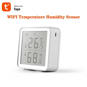 WIFI Temperature And Humidity Sensor Tuya App control Smart Home Indoor Intelligent Linkage Temperature And Humidity Sensor
WIFI Temperature And Humidity Sensor Tuya App control Smart Home Indoor Intelligent Linkage Temperature And Humidity Sensor