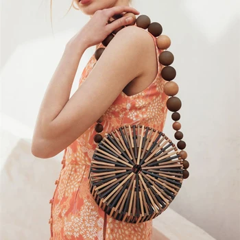 Casual Bamboo Beach Bag Women 2020 Summer New Hand Woven Hollow Out Round Straw Handbag Ladies Retro Wooden Basket Bags Holiday
Casual Bamboo Beach Bag Women 2020 Summer New Hand Woven Hollow Out Round Straw Handbag Ladies Retro Wooden Basket Bags Holiday