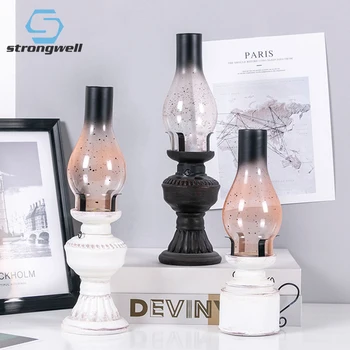 Home Supplies Candlestick Artware Nostalgic Kerosene Lamp Model Stable Candle Holder Coffee Shop Bar Desktop Display Ornaments
Home Supplies Candlestick Artware Nostalgic Kerosene Lamp Model Stable Candle Holder Coffee Shop Bar Desktop Display Ornaments