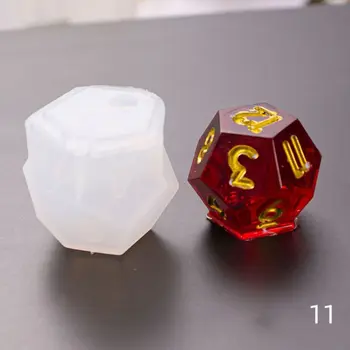 DIY Crystal Epoxy Mold Dice Fillet Shape Multi-spec Digital Game Silicone Mould L4ME
DIY Crystal Epoxy Mold Dice Fillet Shape Multi-spec Digital Game Silicone Mould L4ME