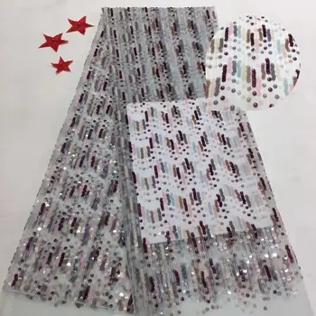 2019 Latest African Net Lace Fabric, High Quality 3d Sequins Nigerian Wedding Lace Fabrics 5Yards Sequins French Tulle Lace
2019 Latest African Net Lace Fabric, High Quality 3d Sequins Nigerian Wedding Lace Fabrics 5Yards Sequins French Tulle Lace