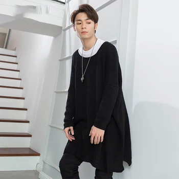 Sweater man loose Japanese warm man lazy wind in the Long hip-hop pullover bat shirt with the tide outside wear harajuku style
Sweater man loose Japanese warm man lazy wind in the Long hip-hop pullover bat shirt with the tide outside wear harajuku style