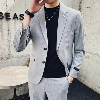 Men's Suit 2020 Spring and Autumn Trend English Style Two-Piece Business Suit Solid Color Professional Suit Slim Fit Men's Suit
Men's Suit 2020 Spring and Autumn Trend English Style Two-Piece Business Suit Solid Color Professional Suit Slim Fit Men's Suit