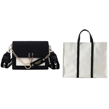 Ins Retro Wide Shoulder Strap Messenger Bag & Clutch Bag Ladies Handbag Simple Canvas Reusable Shopping Bag Tote Bag
Ins Retro Wide Shoulder Strap Messenger Bag & Clutch Bag Ladies Handbag Simple Canvas Reusable Shopping Bag Tote Bag