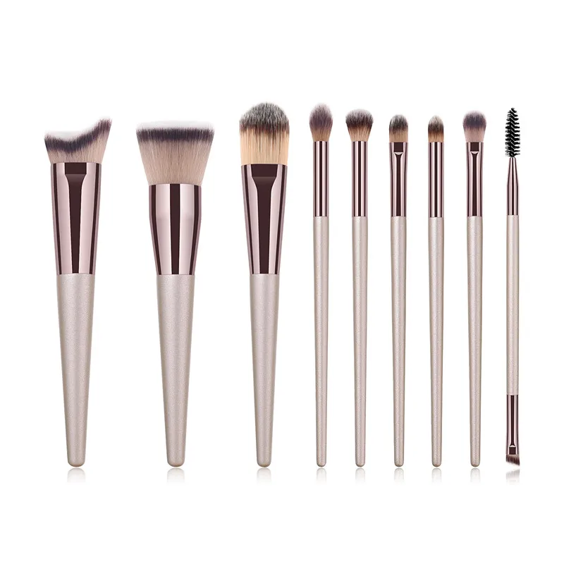 Professional Makeup Brush Set Champagne Cosmetic Brushes for Foundation Powder Concealers Eye Shadows Eyebrow 9Pcs
Professional Makeup Brush Set Champagne Cosmetic Brushes for Foundation Powder Concealers Eye Shadows Eyebrow 9Pcs