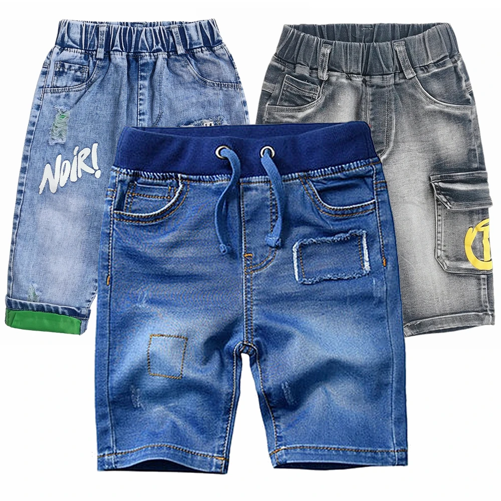 

1-12T High Quality Summer Kids Shorts Boys Denim Trousers Jeans Cropped Pants boy short pants Baby clothing Children clothes