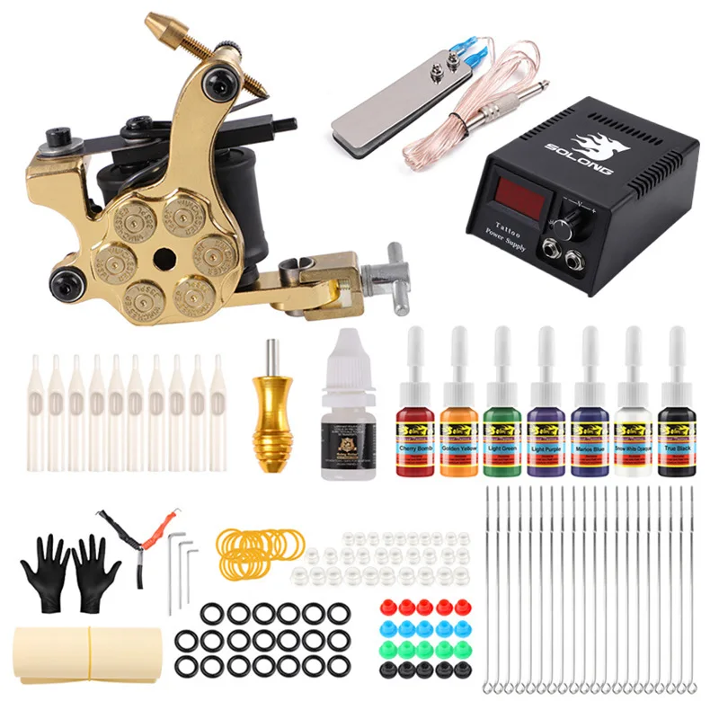 Xiu long Tattoo Machine Set Full Set Coil Tattoo Machine Tattoo Set Tattoo All-in-one Tattoo Equipment
Xiu long Tattoo Machine Set Full Set Coil Tattoo Machine Tattoo Set Tattoo All-in-one Tattoo Equipment