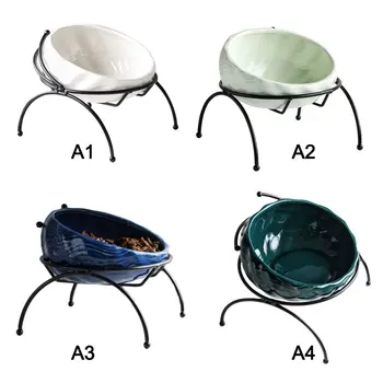 Ceramic Cute Cat Puppy Feeding Drinking Bowls Anti-skid Water Feeders with Bracket to Protect the Spine new 
Ceramic Cute Cat Puppy Feeding Drinking Bowls Anti-skid Water Feeders with Bracket to Protect the Spine new