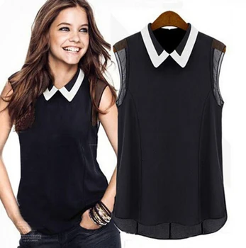 New Fashion Women Lady Girl Casual Blouse Chiffon Sleeveless Tulle Short Sleeve Blouse Solid Color Soft Design 
New Fashion Women Lady Girl Casual Blouse Chiffon Sleeveless Tulle Short Sleeve Blouse Solid Color Soft Design