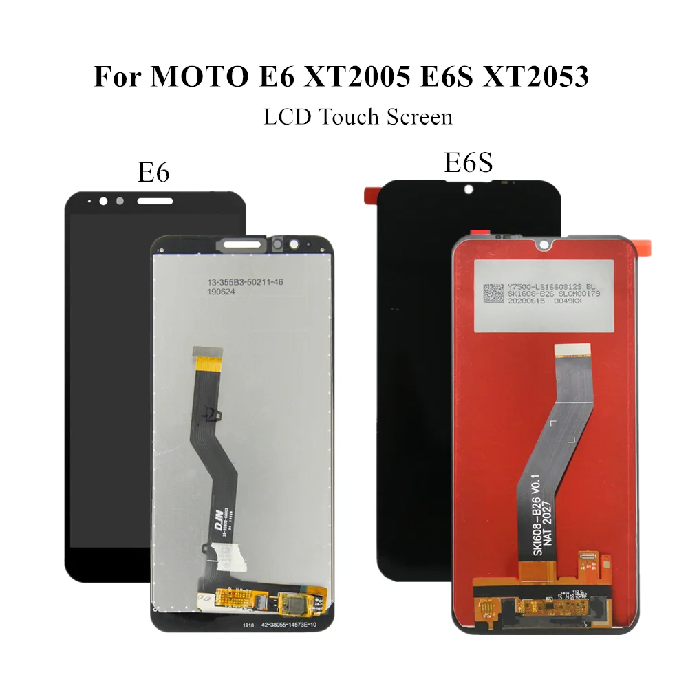 For Motorola E6S E6s 2020 XT2053-1 XT2053-2 LCD Display Touch Screen Digitizer Assembly For Moto E6 XT2005-1-3-4 lcd Replacement
For Motorola E6S E6s 2020 XT2053-1 XT2053-2 LCD Display Touch Screen Digitizer Assembly For Moto E6 XT2005-1-3-4 lcd Replacement