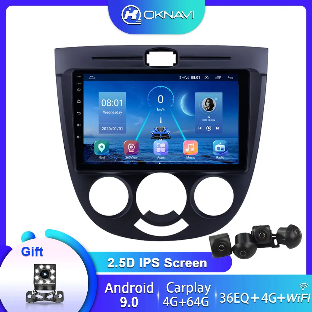 Android 9.0 Smart Car Multimedia Player Auto Radio For BUICK EXCELLE HRV 2004-2013 Navigation Carplay DSP 2 Din 360° Rear View
Android 9.0 Smart Car Multimedia Player Auto Radio For BUICK EXCELLE HRV 2004-2013 Navigation Carplay DSP 2 Din 360° Rear View