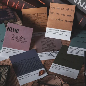 100sheets Library Color Card Series Memo Pad Retro Celebrity Quotes Message Note Paper School Supplies Stationery Sticky
100sheets Library Color Card Series Memo Pad Retro Celebrity Quotes Message Note Paper School Supplies Stationery Sticky