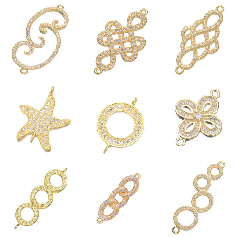 Juya DIY Bracelet Fittings Supplies Gold Infinity Charm Connectors Accessories For Women Bracelet Necklace Earring Making 
Juya DIY Bracelet Fittings Supplies Gold Infinity Charm Connectors Accessories For Women Bracelet Necklace Earring Making