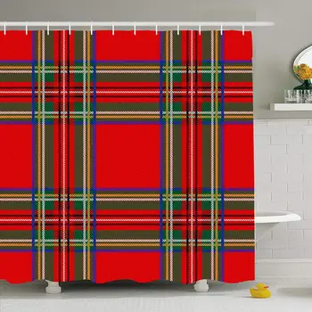 Shower Curtain Set with Hooks 66x72 Tartan Pattern Plaid Family Christmas Argyle Black Interiors Style Irish Print Classic
Shower Curtain Set with Hooks 66x72 Tartan Pattern Plaid Family Christmas Argyle Black Interiors Style Irish Print Classic