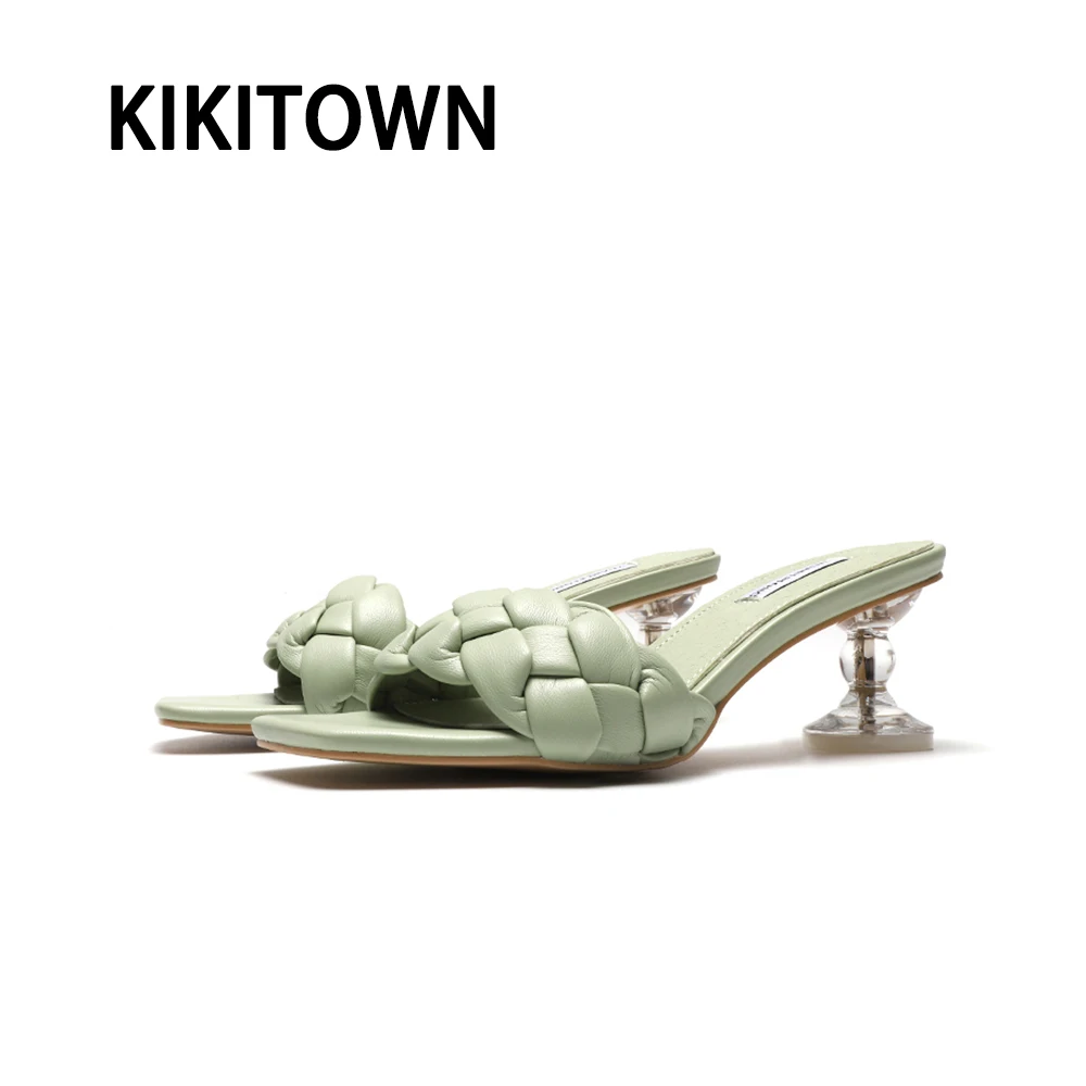 Summer fashion woven sandals transparent square head open toe elegant fashion thick heel fashion high heeled slippers
Summer fashion woven sandals transparent square head open toe elegant fashion thick heel fashion high heeled slippers