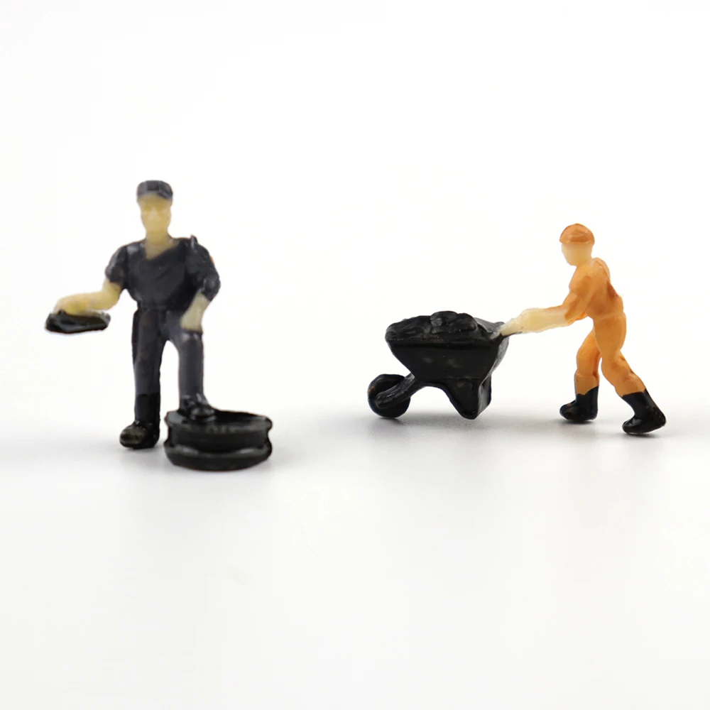 1:87 HO Scale Model railway Workers Landscape Model Train Railway Layout Scenery DIY Miniature Dioramas Display Gaming 1:87 HO Scale Model railway Workers Landscape Model Train Railway Layout Scenery DIY Miniature Dioramas Display Gaming
