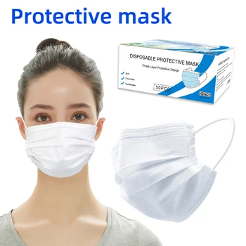 50PCS Disposable Masks 3 Layers Protective Masks mascarillas respirator face mouth Suitable Dust proof Masks Filter Safty mask
50PCS Disposable Masks 3 Layers Protective Masks mascarillas respirator face mouth Suitable Dust proof Masks Filter Safty mask