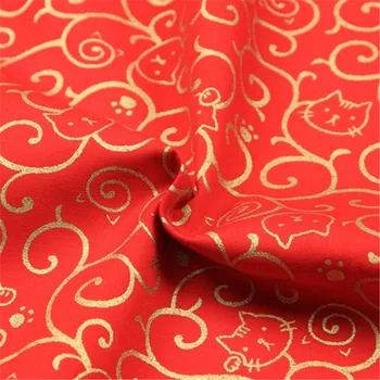 CF829 Cats Printed Fabric Summer Thin Cotton Fabric Chinese Style Dress/Table Cloth/Curtain/Clothes DIY Patchwork Materials
CF829 Cats Printed Fabric Summer Thin Cotton Fabric Chinese Style Dress/Table Cloth/Curtain/Clothes DIY Patchwork Materials