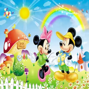 8x8FT Mickey Minnie Mouse Mushroom House Raibbow Sky Castle Custom Photography Studio Background Backdrop Vinyl 240cm x 240cm
8x8FT Mickey Minnie Mouse Mushroom House Raibbow Sky Castle Custom Photography Studio Background Backdrop Vinyl 240cm x 240cm