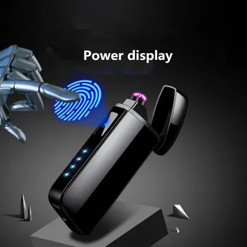 Power Display Touch Sensor Double Arc Cigarette Lighter Windproof Plasma Pulsed Flameless USB Charging Electronic Cigar Lighters
Power Display Touch Sensor Double Arc Cigarette Lighter Windproof Plasma Pulsed Flameless USB Charging Electronic Cigar Lighters