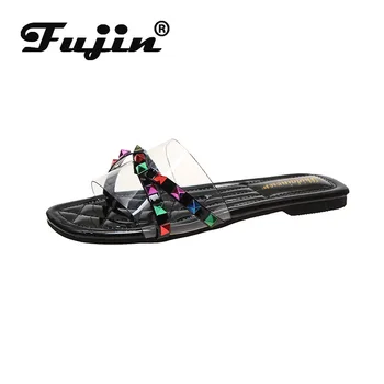 Fujin Women Slippers Summer Fashion Flat Bottom Breathable Slides 2020 Crystal Low Heels Causal Slip Comfortable Women Slippers
Fujin Women Slippers Summer Fashion Flat Bottom Breathable Slides 2020 Crystal Low Heels Causal Slip Comfortable Women Slippers