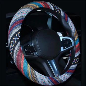 Car Accessories Elastic Car Styling Ethnic Style Car Steering Wheel Cover Linen Universal
Car Accessories Elastic Car Styling Ethnic Style Car Steering Wheel Cover Linen Universal
