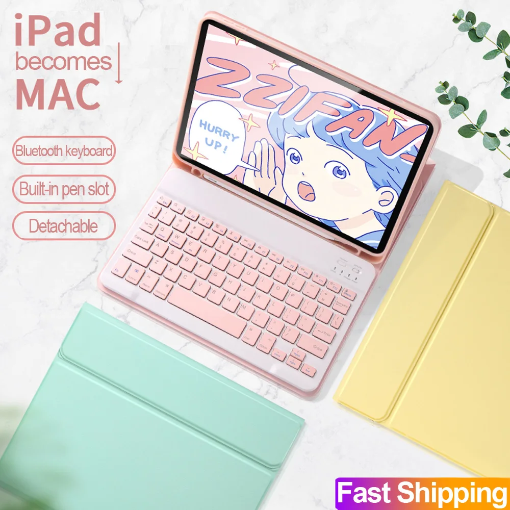 For iPad Pro 11 2020 2018 2th generation Bluetooth Keyboard Mouse Case For NEW iPad Pro 12.9 4th Candy Color Smart Leather Cover
For iPad Pro 11 2020 2018 2th generation Bluetooth Keyboard Mouse Case For NEW iPad Pro 12.9 4th Candy Color Smart Leather Cover