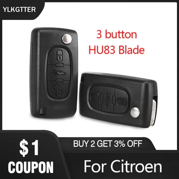 YLKGTTER Remote Car Key Shell for Citroen C2 C3 C4 C5 C6 C8 3 Buttons Flip Remote Car Key Case Cover Shell Fob VA2 Blade CE0523
YLKGTTER Remote Car Key Shell for Citroen C2 C3 C4 C5 C6 C8 3 Buttons Flip Remote Car Key Case Cover Shell Fob VA2 Blade CE0523