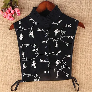 Black Embroidered Shirt Pleated collar Retro Show Twigs Leaves Fungus Imitation Collar Folds Detachable Lapel Cloth Accessories
Black Embroidered Shirt Pleated collar Retro Show Twigs Leaves Fungus Imitation Collar Folds Detachable Lapel Cloth Accessories
