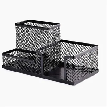 3 Grid Multifuction Stationery Desk Organizer Pen Holder Metal Mesh Desktop Office Pencil Holder Study Storage Anti-Scratch Pads
3 Grid Multifuction Stationery Desk Organizer Pen Holder Metal Mesh Desktop Office Pencil Holder Study Storage Anti-Scratch Pads