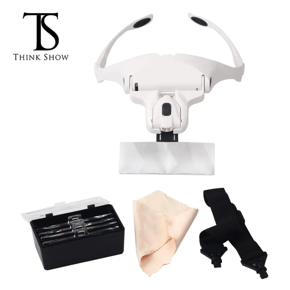 THINKSHOW Eyelash Extension 5 Lens Adjustable Headband LED Light Magnifying Glass Magnifier Glasses Lamp Eyelash Makeup Tool
THINKSHOW Eyelash Extension 5 Lens Adjustable Headband LED Light Magnifying Glass Magnifier Glasses Lamp Eyelash Makeup Tool