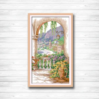 Courtyard garden villa Seaside residence Scenery dmc 14CT 11CT counted cross stitch Needlework Set Embroidery kits Home decor
Courtyard garden villa Seaside residence Scenery dmc 14CT 11CT counted cross stitch Needlework Set Embroidery kits Home decor