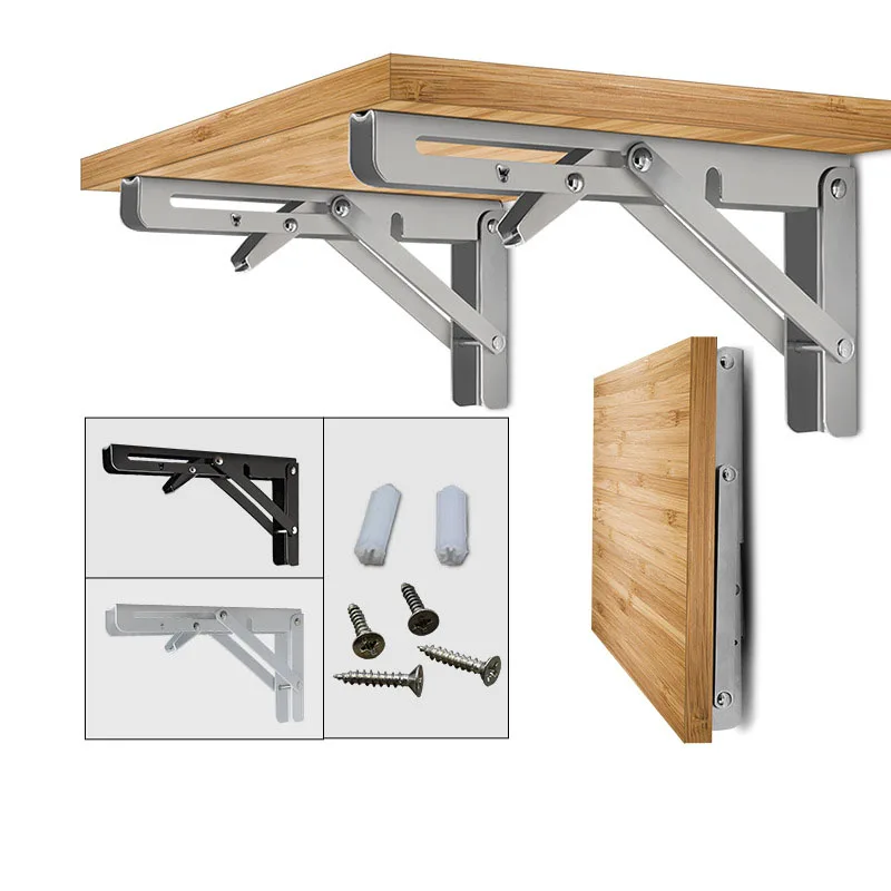 2pcs Triangles Folding Bracket Bookshelf Wall Mounted Shelf Support Table Goods Shelves Adjustable Frame Furniture Accessories
2pcs Triangles Folding Bracket Bookshelf Wall Mounted Shelf Support Table Goods Shelves Adjustable Frame Furniture Accessories