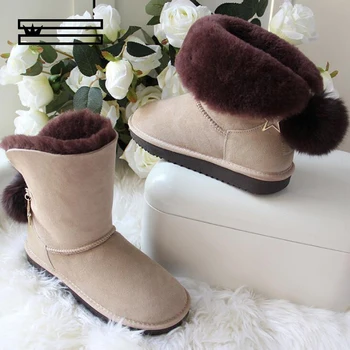 SHUANGGUN New Arrival Australia Classic Women Boots Women's Genuine Sheepskin Leather Snow Boots Women Shoes
SHUANGGUN New Arrival Australia Classic Women Boots Women's Genuine Sheepskin Leather Snow Boots Women Shoes