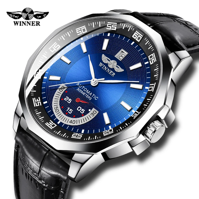 New Arrival WINNER Mens Automatic Mechanical Watches Leather Strap Watch Fashion Sport Luminous Men Wristwatch Relogio Masculino
New Arrival WINNER Mens Automatic Mechanical Watches Leather Strap Watch Fashion Sport Luminous Men Wristwatch Relogio Masculino