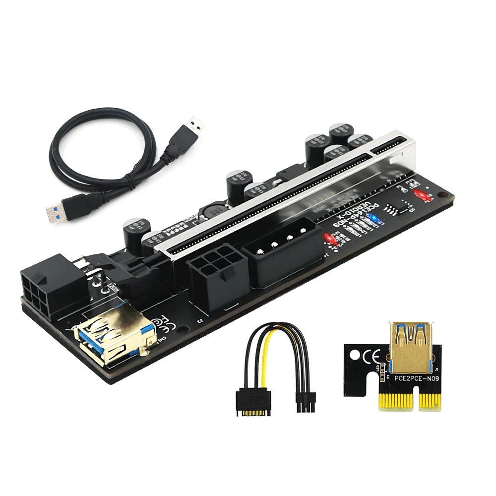 PCIE Riser 010 010X VER010X 010S Plus USB 3.0 Cable Cabo GPU PCI Express X16 for Video Card Bitcoin Miner Mining | Компьютеры и офис